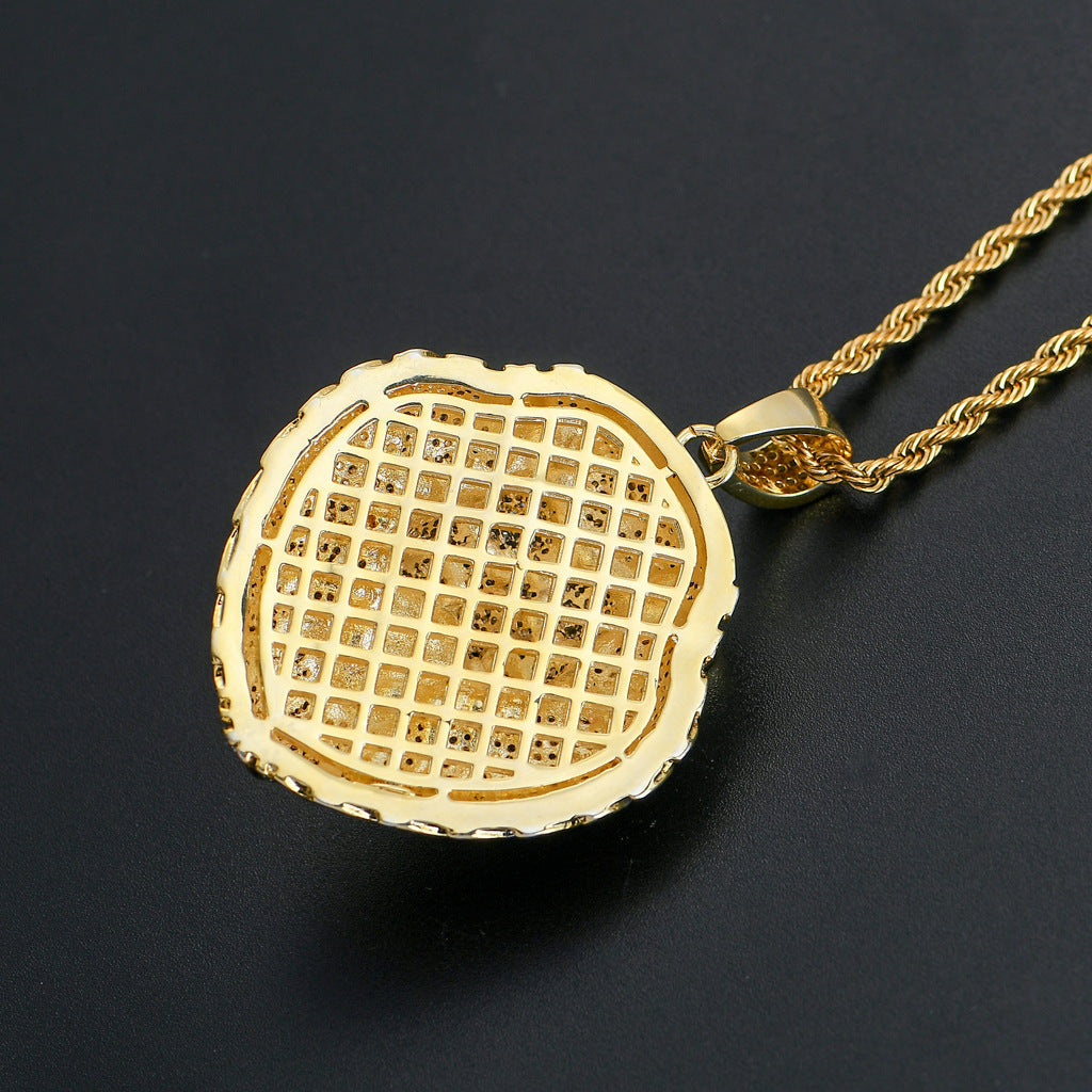 European And American Hip-hop Pendant Lion Head Pendant micro-inlaid Zircon Tide Brand Exaggerated Hiphop Necklace