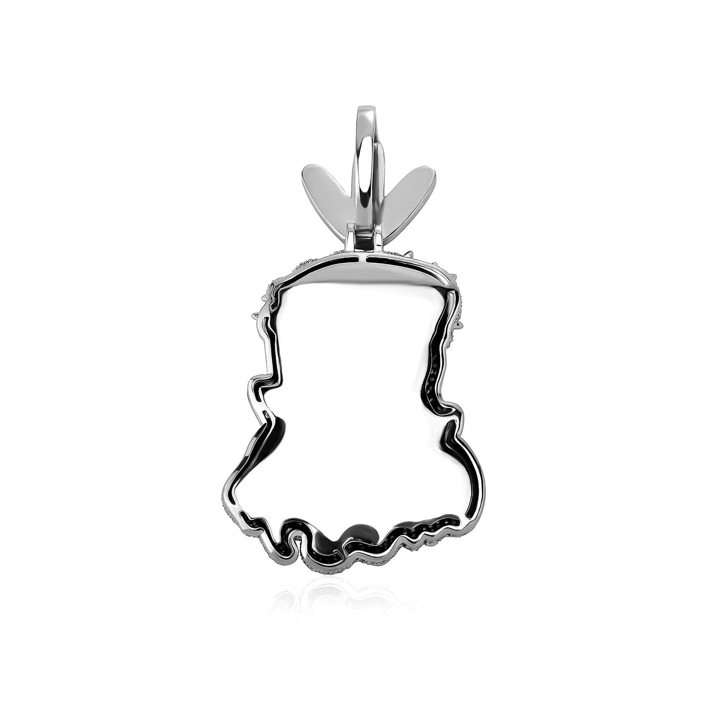 Personalized HipHop Drip Oil Cartoon Avatar Brass Micro Pave Zircon Charm Pendant Necklace Jewelry