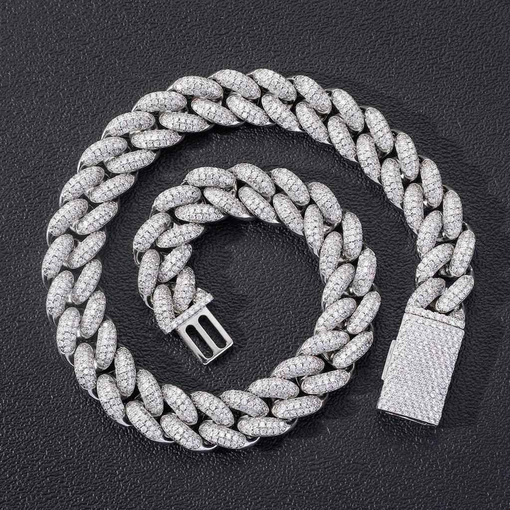 20mm Cuban Link Chain Iced Out Miami Lock Domineering Ancient Necklace Micro Pave ZirconHiphop Men Necklace Jewelry