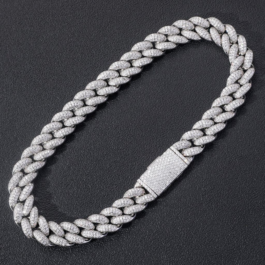 20mm Cuban Link Chain Iced Out Miami Lock Domineering Ancient Necklace Micro Pave ZirconHiphop Men Necklace Jewelry